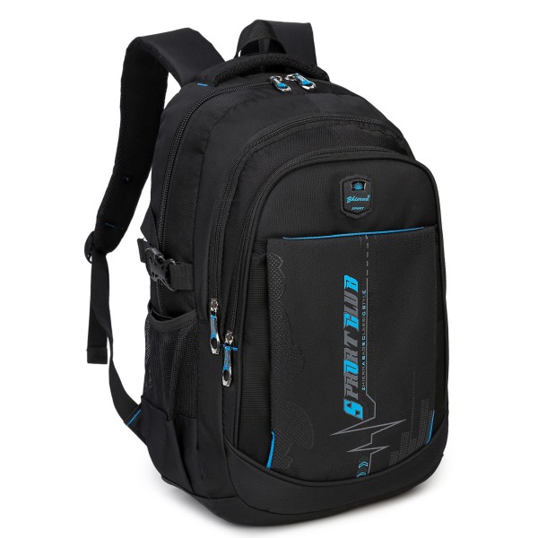 Forestfish School Backpack for Teen Men and Women, Casual Daypack Water-Resistant Lightweight Middle School Bag with Large Capacity